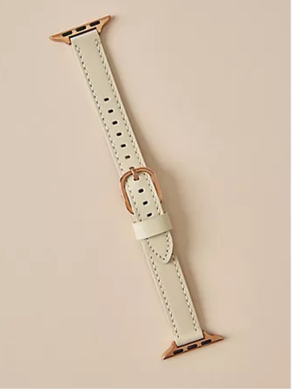 NWT Anthropologie Posh Tech Leather Apple Watch Band - Light Beige